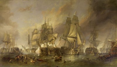 Slaget ved Trafalgar af Clarkson Frederick Stanfield